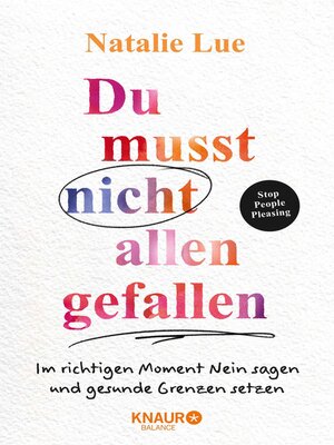 cover image of Du musst nicht allen gefallen